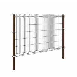 Toldi ST19 3D táblás kerítés, 120 cm, barna