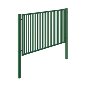 Design pálcás kerítésmező keretben, 120 cm, zöld Design pálcás kerítésmező keretben, 120 cm, zöld
