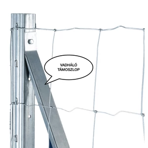 Vadháló támoszlop, 280 cm, Horganyzott
