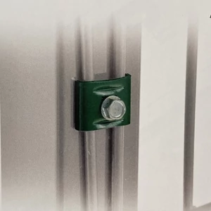 Táblarögzítő, zöld színű, ECO kivitel, önfúró csavarral Táblarögzítő, zöld színű, ECO kivitel, önfúró csavarral