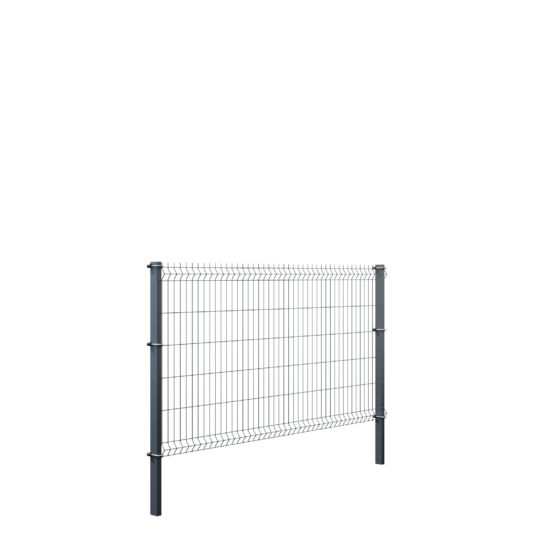 Toldi ST19 3D táblás kerítés, 120 cm, könnyű, szürke