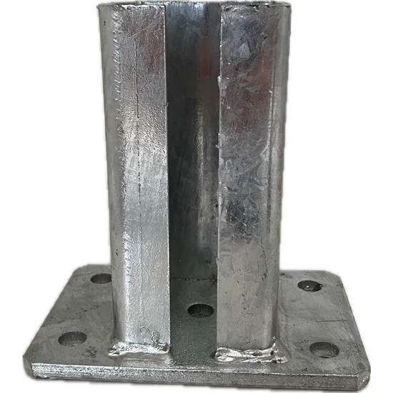 Oszloptalp, talplemez konzol 100x100 mm-es oszlophoz, ledűbelezhető