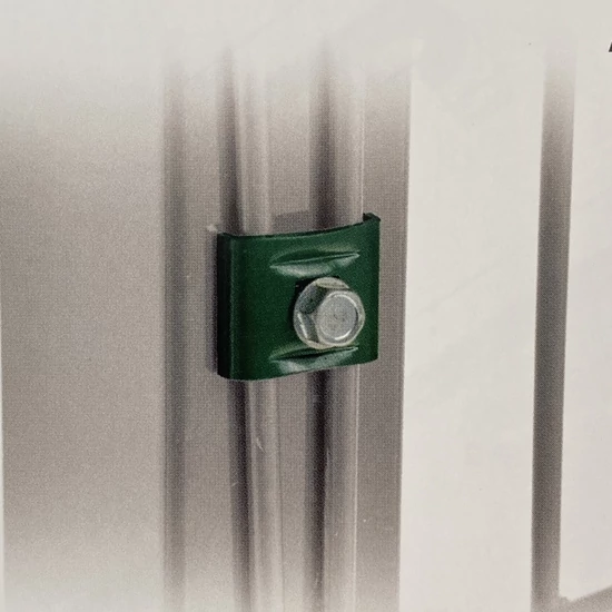 Táblarögzítő, zöld színű, ECO kivitel, önfúró csavarral